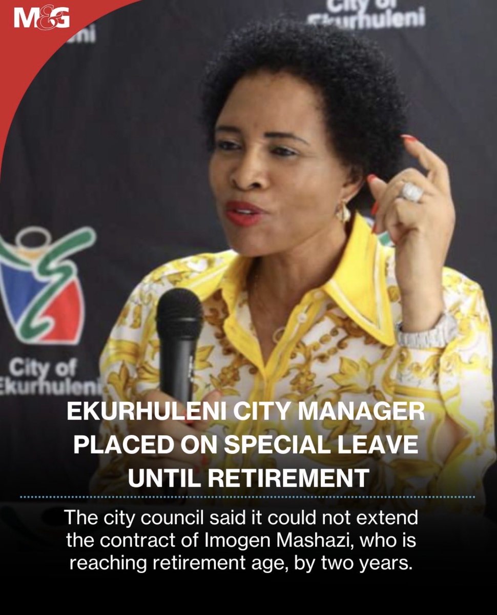 Dr Imogen Mashazi, who is a nurse by profession but was holding the highest managerial position of being Ekurhuleni Municipal manager, where she was pocketing close to a half a million rands a month as a monthly salary.The most feared municipal manager that some staff members are