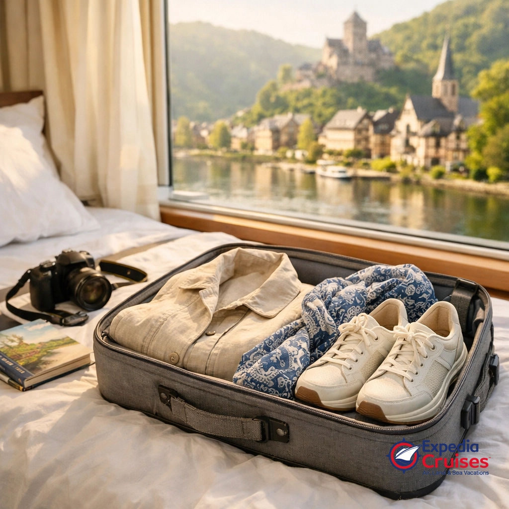 Cruiseman1234's tweet image. River cruise packing hack: layers &amp;amp; comfy shoes are life! Forget formal wear; it's all about casual-chic. See more at thesavvytraveller.ca. Ready to sail? Book: expediacruises.ca/en-ca/500062. Contact us at Expedia Cruises in Port Perry! 🛳️ #TravelTips