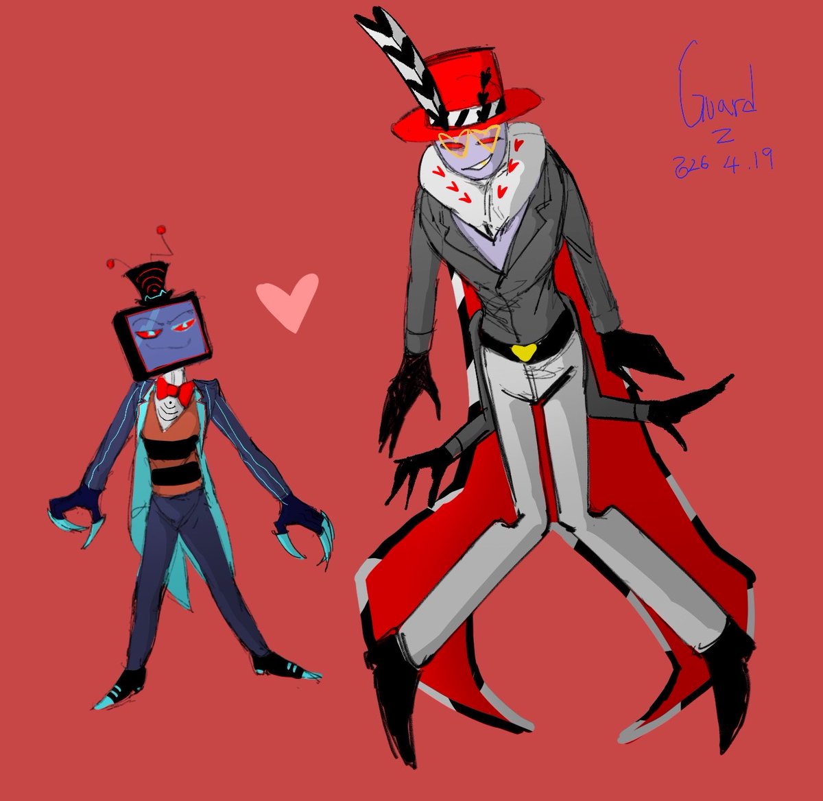 shrkuochaing's tweet image. #hazbinhotel #StaticMoth #voxval