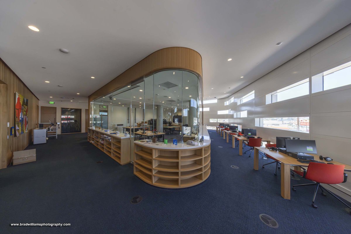 GrowOmaha's tweet photo. Omaha's new Central Library officially opens to the public at 12:30 this afternoon!  Here are some photos and an overview:  https://t.co/2UoO5QhXfB  Photos by @bradwphoto https://t.co/YhqgF5os5k