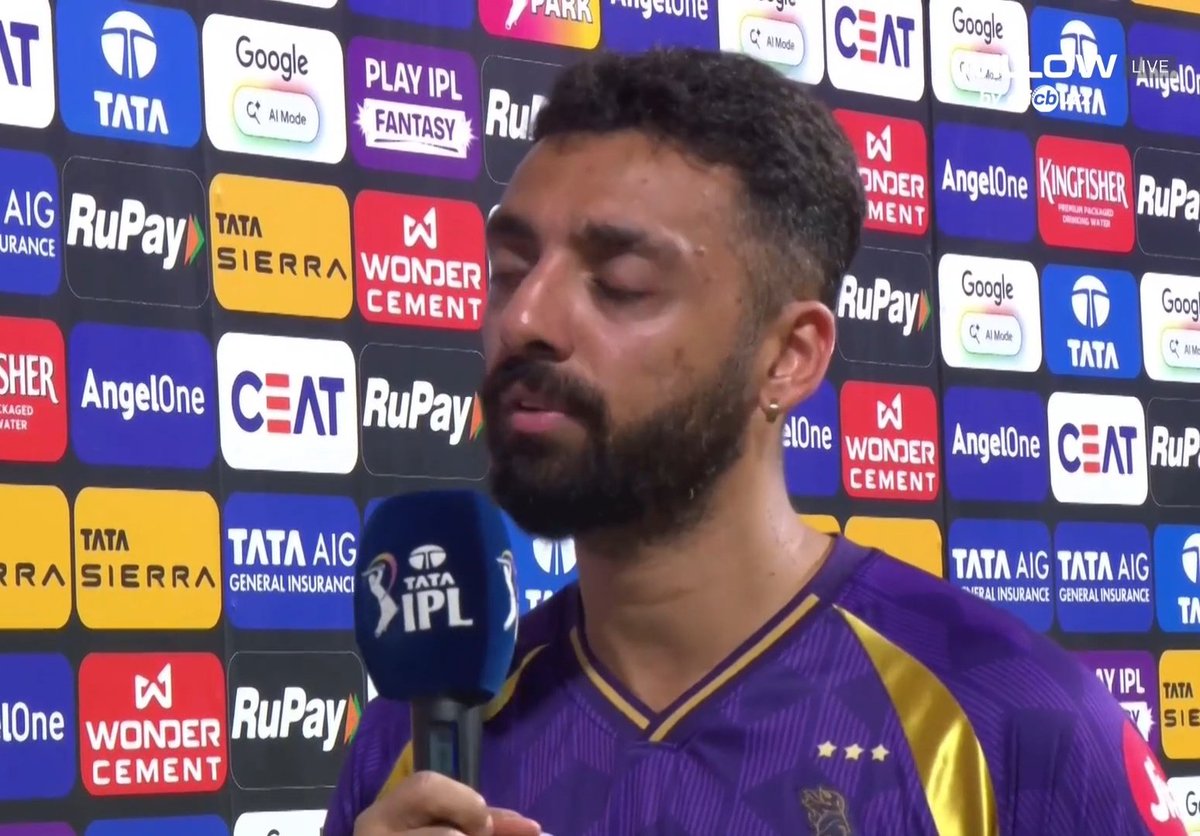 Varun Chakravarthy - "We don't know where we will end up, but we are making a statement that we are not pushovers. We are not here to participate, we are here to win every match. KKR is still strong contender for the trophy and we will do well from here, we have hopes." 💜