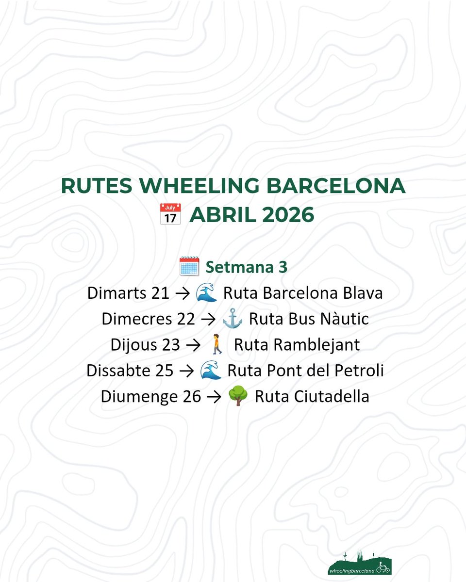 Wheeling Barcelona tweet media