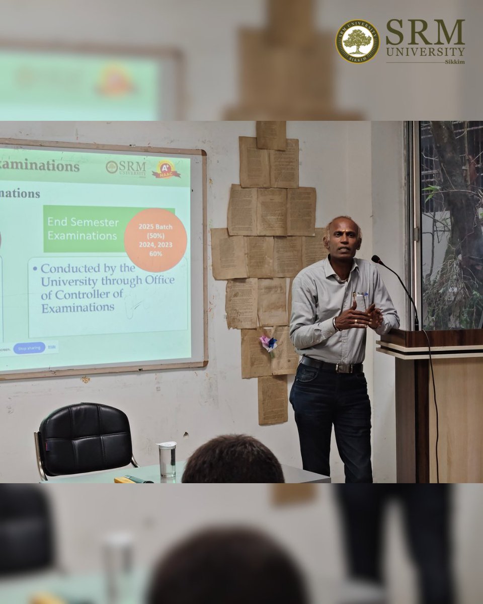 SrmSikkim's tweet image. The FDP on Reforming Examination, Evaluation &amp;amp; Internal Assessment System in Higher Education was successfully conducted 🎓

Insightful session by Prof. Suresh N. on evolving assessment practices and academic integrity.

#srmus #FDP #HigherEducation #AcademicReforms
