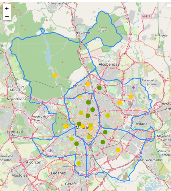 Calidad del Aire en Madrid tweet media