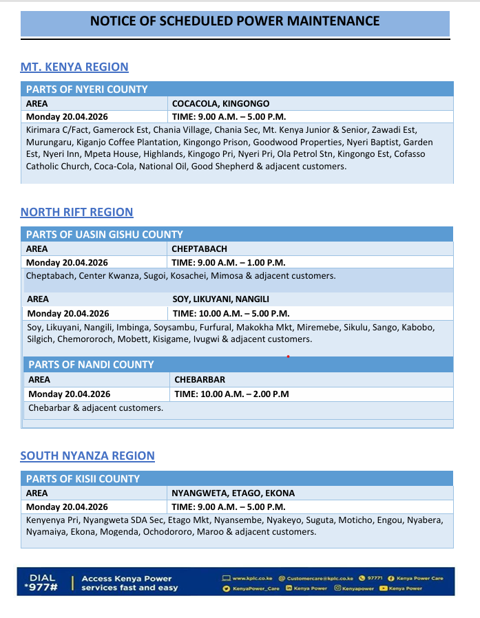 Kenya Power tweet media