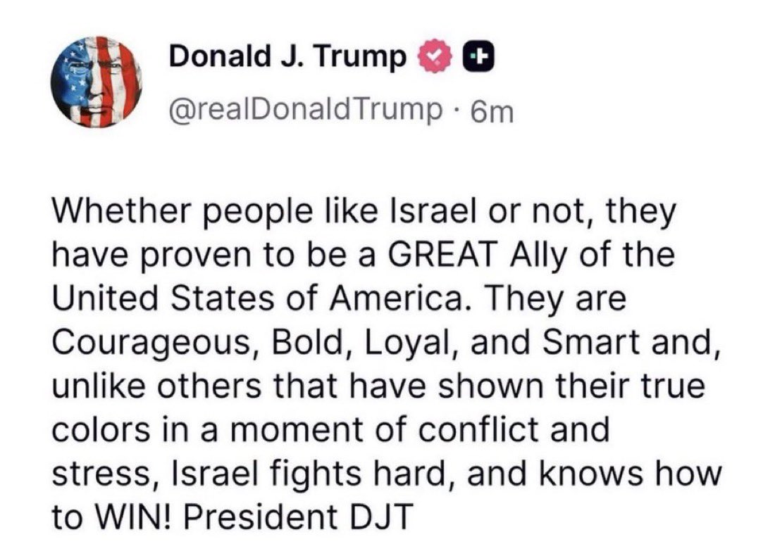 They are such a great ally that they:

> Perpetrated false flags against Americans.(Bold)

> Commit espionage against American officials. (Smart)

> Lobbied for endless wars for Americans to die in. (Courageous)

> Sent 0 soldiers to help America’s fight against “terror”. (Loyal)