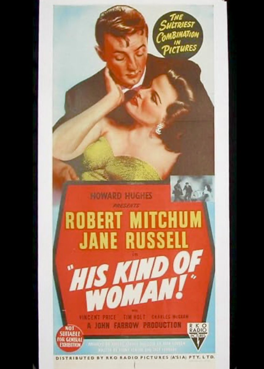 analgesicsleep's tweet image. Posters for “His Kind of Woman” AKA “ Killer With a Smile” AKA “Smiler With a Gun” AKA “The Big Bullet” AKA “A Satanic Woman” (1951) from The USA, Germany, Spain and The United Kingdom
#TCMParty #NoirAlley #HisKindOfWoman #FilmNoir #DarknessAtNoon