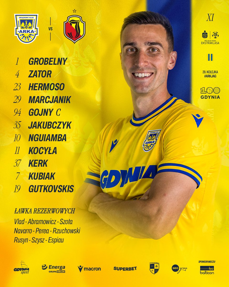 ArkaGdyniaSA's tweet image. 𝑋𝐼 ✖️ #ARKJAG
- 
🤝 Sponsorem meczu jest Balticon