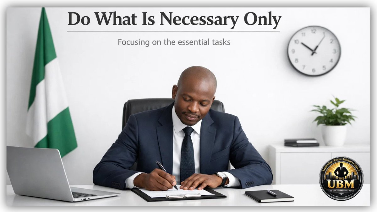 bskingdavid's tweet photo. DO WHAT IS NECESSARY ONLY
There is a silent discipline that separates the powerful from the distracted: the ability to do only what is necessary and nothing more...

LINKEDIN
https://t.co/dlY2qyTJ38

MEDIUM 
https://t.co/SFhNBtyb1m

JOIN CHANNEL 
https://t.co/Nf6T5Pbsd7 https://t.co/3rE5C1wzg0