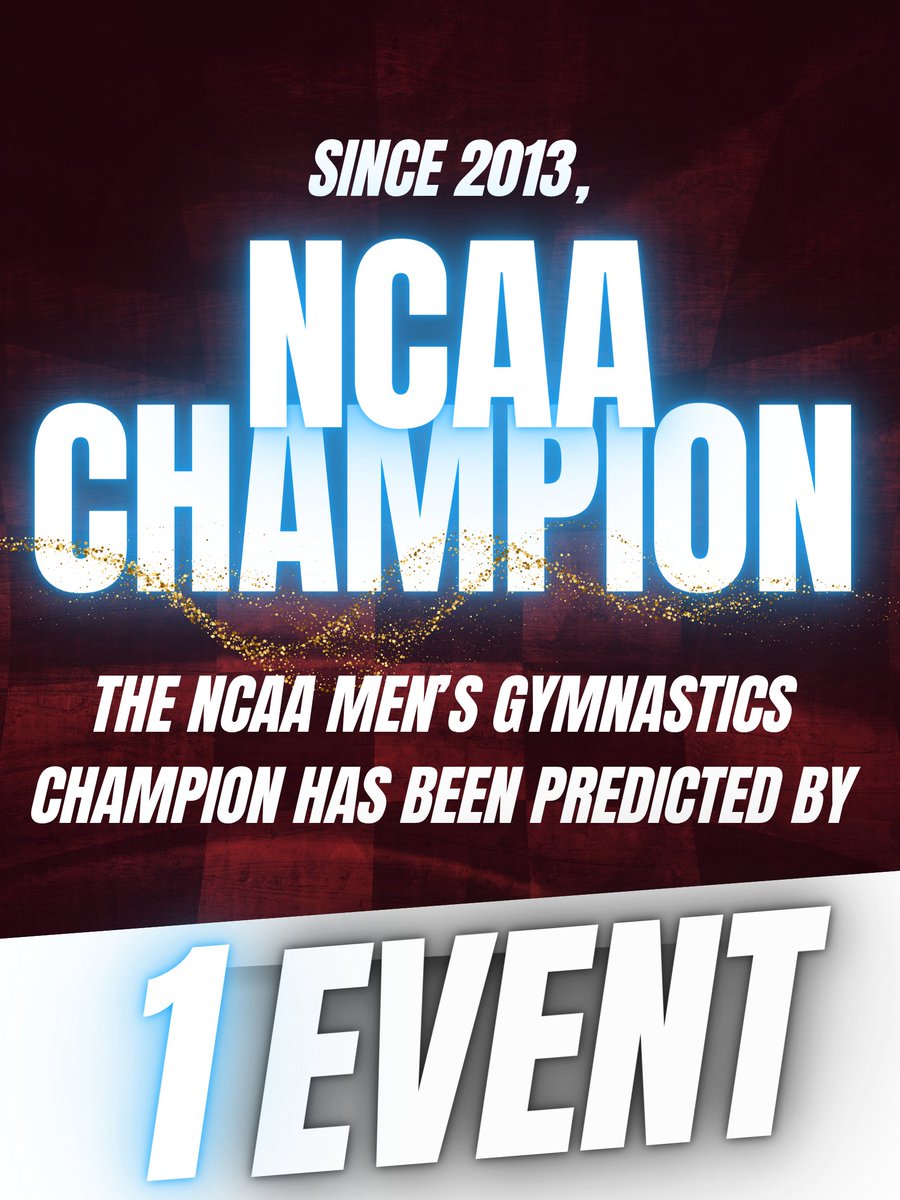 kensleyanne's tweet photo. Want to predict the 2027 Champion? Here's a hint!

Since 2013, whoever has led the parallel bars standings at the end of the season (pre-NCAA Championships) has won the national title 

Prediction Modeling done by Alex Grapsas (W&amp;M) https://t.co/NrAPRSQ7Jc