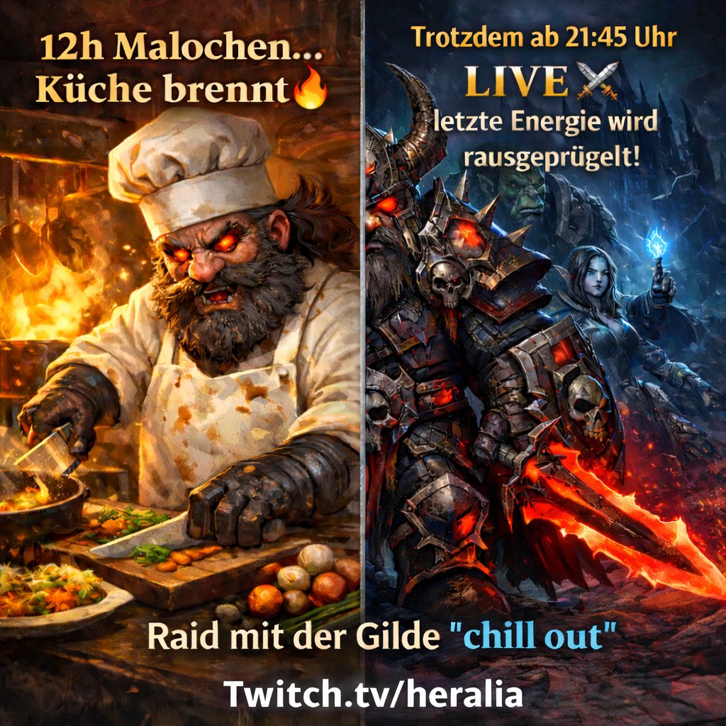 heralgas's tweet image. Nachher noch live woop woop
Twitch.tv/heralia 
#wowraid
#SmallStreamer
#worldofwarcraft 
#SupportSmallStreamers
#WoWCommunity
#LiveOnTwitch