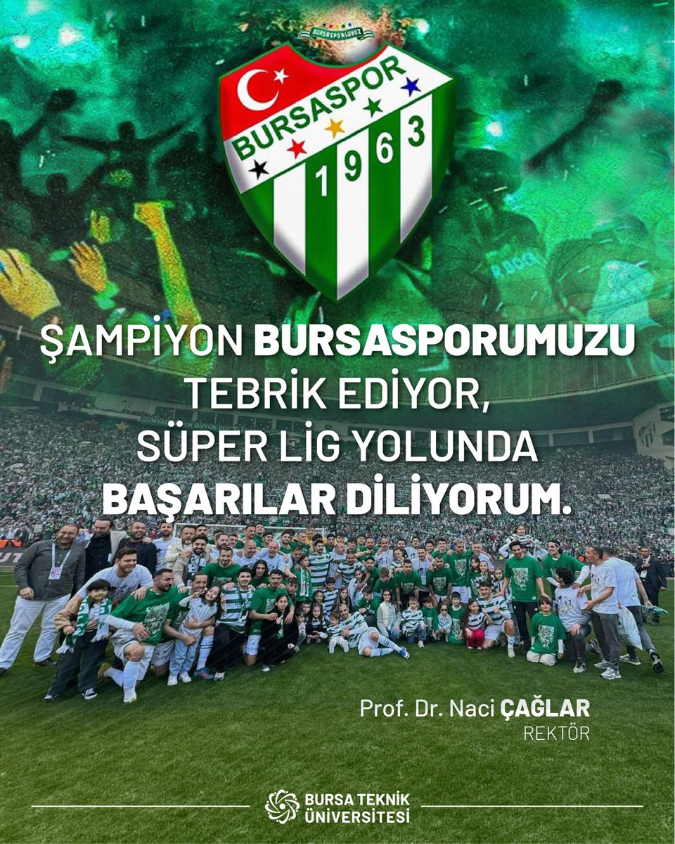 ancaglar's tweet photo. Şampiyon Bursasporumuzu gönülden tebrik ediyorum. 🇳🇬 https://t.co/wBCbGIeoaz