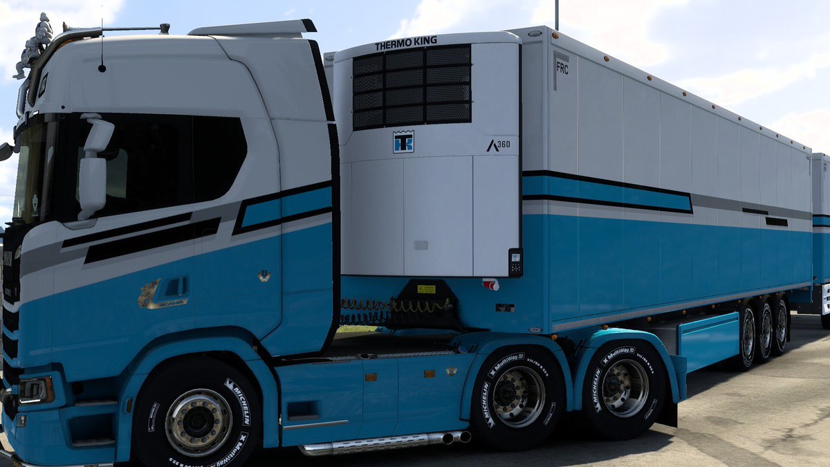 denkuma12's tweet image. 1.59betaで今まで架空メーカーだった冷凍機がサーモキングになりました🥹
#ETS2