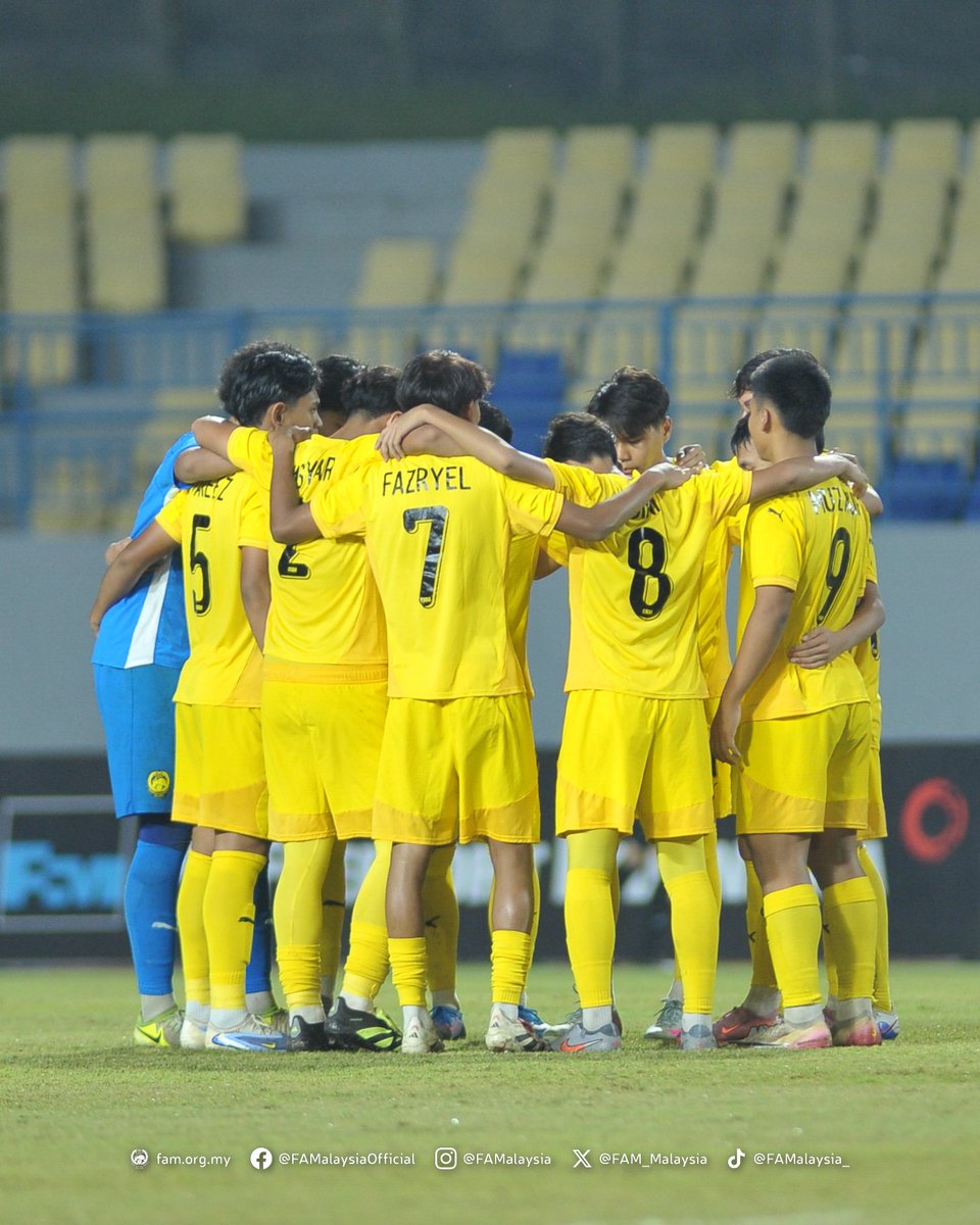 FAM_Malaysia's tweet image. Keputusan Masa Penuh

Kumpulan A • Kejuaraan B-17 ASEAN 2026 | Ahad, 19 April 2026

MALAYSIA 🇲🇾 2-0 🇹🇱 TIMOR-LESTE

⚽️ Aniq Thaqif Hairulnizam 9' Adam Haikal Afiri 51' 

#FAM #HarimauMalaya #ASEANU17 #DemiLencanaDiDada