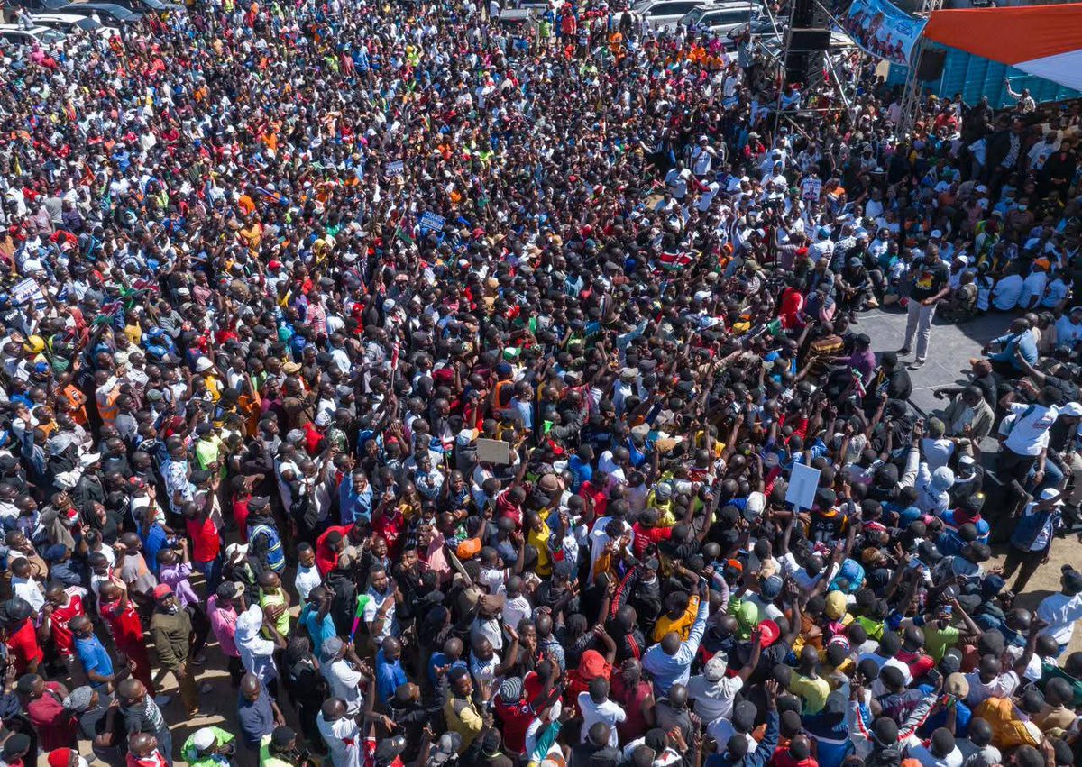 stvmedianetwork's tweet image. NEWS UPDATE: "SISI NDIO SIFUNA!"
ODM party Linda Mwananchi brigade addressed a charged rally at Mazembe Grounds, Nakuru County, attended by Nairobi Senator Edwin Sifuna-led ODM faction on Sunday, April 19, 2026.
#politics 
#EdwinSifuna 
#ODM 
#PoliticalNews