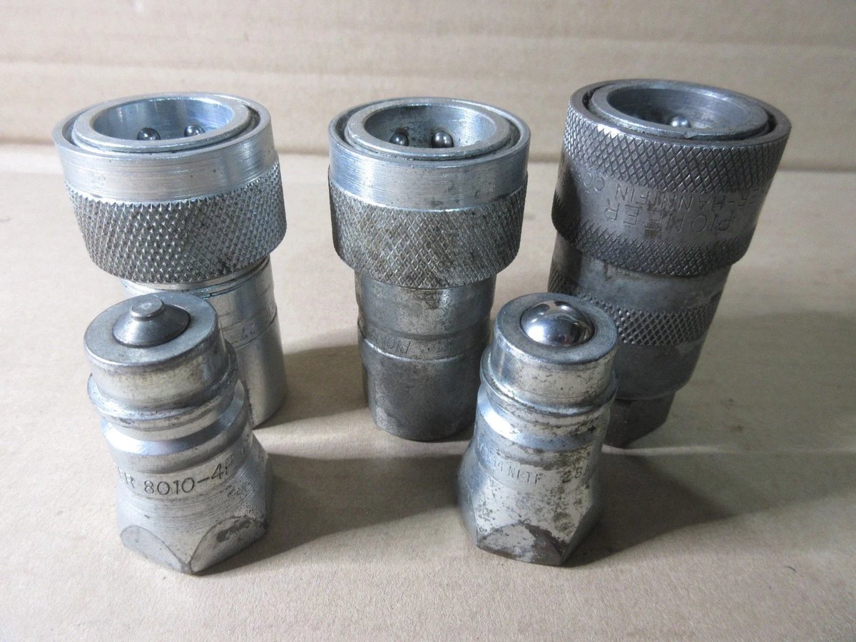 rusticrelics04's tweet image. 3pc Pioneer 1/2" Parker Hannifin Hydraulic Coupler 4050-4 2pc 8010-4 male female ebay.us/m/lTFlF6 #eBay via
@eBay #hydraulics #tools #Pioneer #business #Industrial #PioneerCoupler #ParkerHannifin #HydraulicCoupler #HydraulicFittings #QuickConnect #QuickCoupler