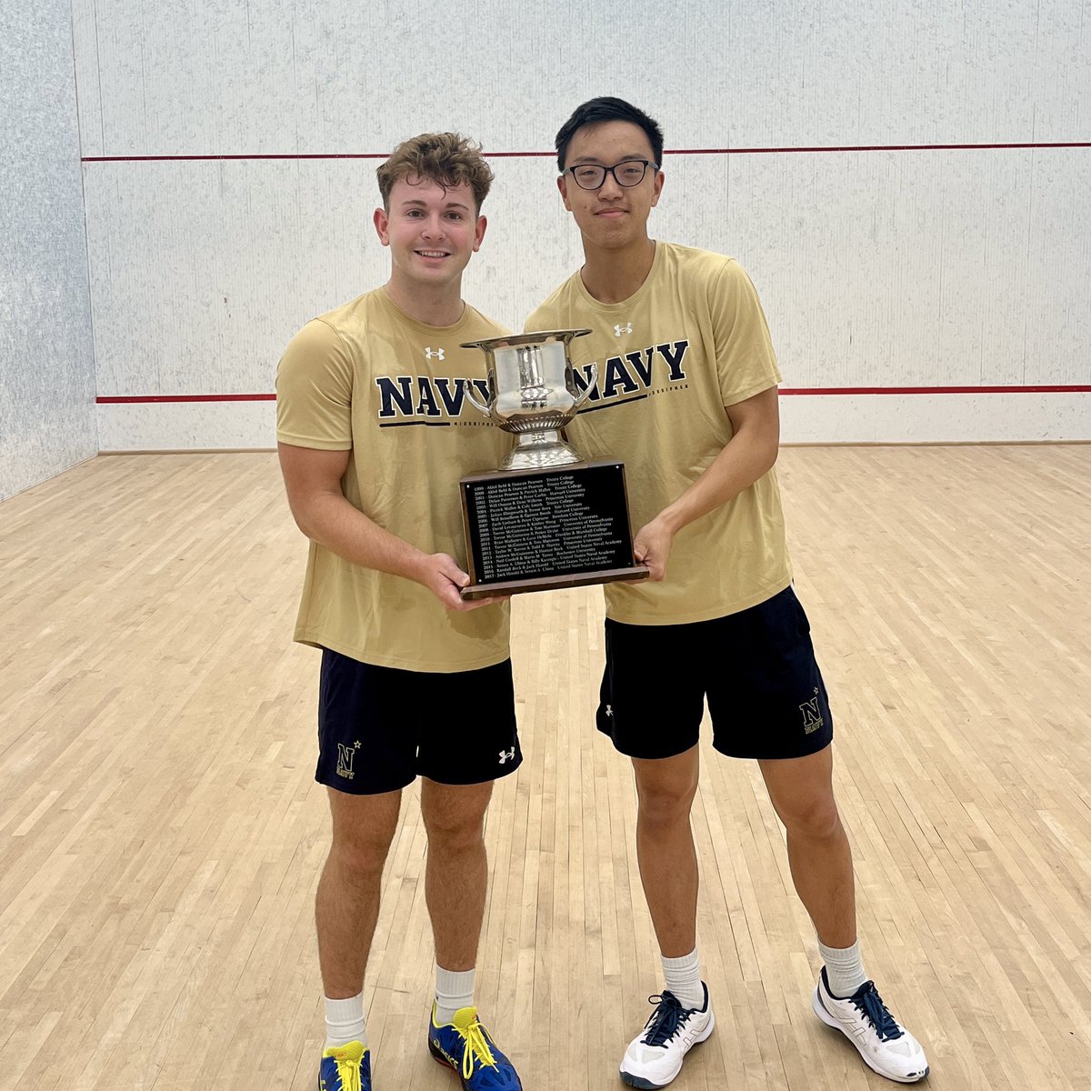 Your 2026 Intercollegiate Doubles Champions 

#GoNavy #navymsq