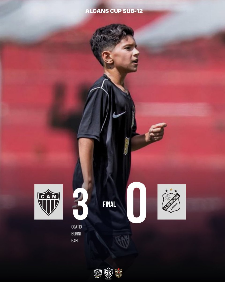 Que estreia! 🔥🐓

O Galinho começou com tudo na Alcans Cup Sub-12: vitória por 3x0 sobre a Inter de Limeira.

Gols de Coatio, Burini e Gabi pra garantir o show dos crias!
Boa demais, molecada — é só o começo! 💪⚫⚪