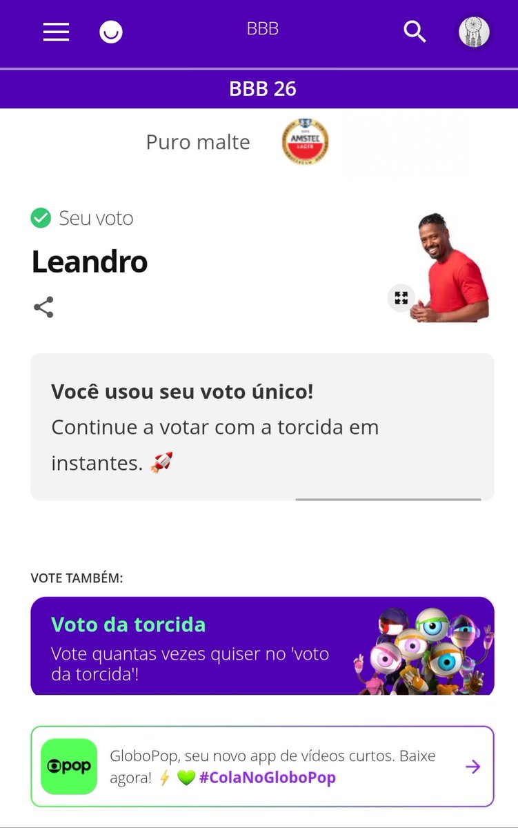 RoseRooseP's tweet photo. Votei no boneco, mas minha vontade era na insuportável da AP #MilenaCampea #bbb26 https://t.co/0Viw3g1I8K