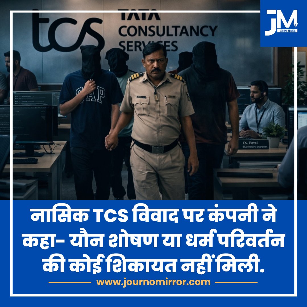नासिक TCS विवाद पर कंपनी ने कहा- यौन शोषण या धर्म परिवर्तन की कोई शिकायत नहीं मिली.

#TCS #Nashik #BreakingNews #India