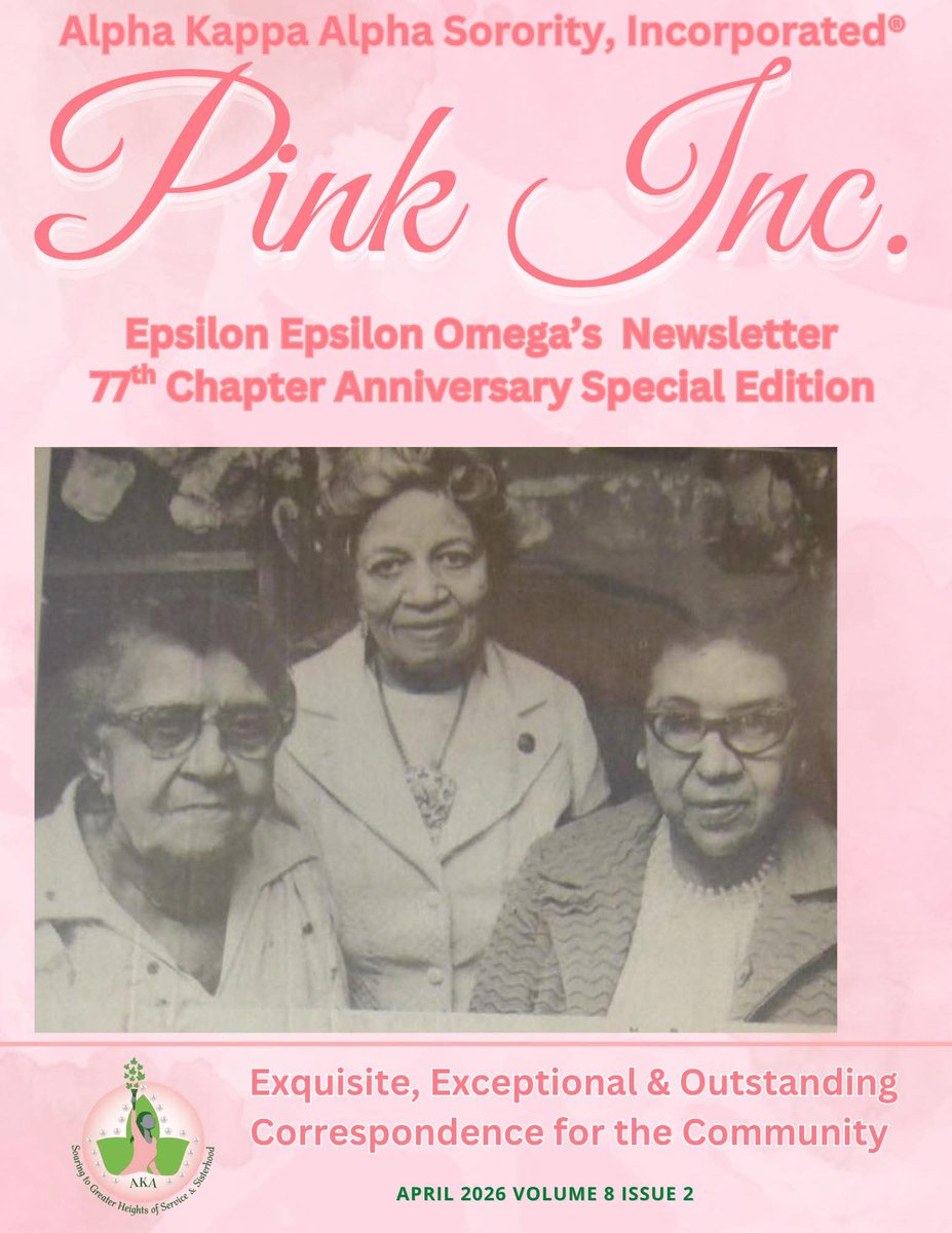 EEOmegaAKA's tweet photo. Alpha Kappa Alpha Sorority, Inc.® Epsilon Epsilon Omega Chapter celebrates 77 years! This week, we honor charter member Helen Hite. Learn about her legacy through family reflections and archival research by Dr. Nicole Anderson Cobb.
https://t.co/CwdmGRFvdb
#AKAEpsilonEpsilonOmega https://t.co/OKeJtDUQ5K