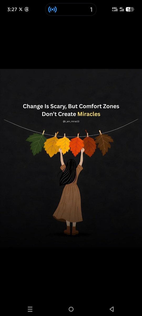 “Change will always feel uncomfortable, uncertain, and even scary. But staying where you are just because it feels safe will never lead you to the life you dream of. Growth begins the moment you step out of your comfort zone.”🧠📌💯