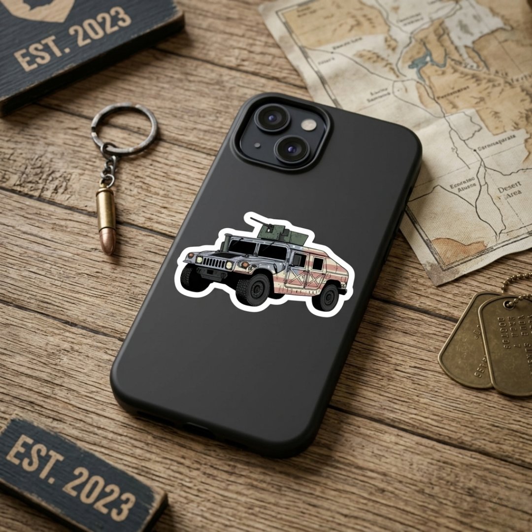 Nothing says "I’d rather be off-roading" like a tactical upgrade for your laptop. 🇺🇸🛡️

Snag this Patriotic Humvee sticker—perfect for water  anything that needs a heavy-duty dose of freedom.

Check it out on my Etsy! warheadcollective.etsy.com/listing/449111…

#Humvee #MilitaryArt  #HMMWV