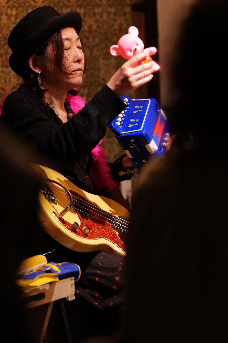 watanave's tweet photo. 「最低人」The flow of the Ley Lines was certainly there!
@hi_doi Ryuichi Yoshida (Sax,fl) @kuragetravolta
 Shinobu Kawai (b) @Risa_Tacked  Risa Takeda(p,syn,ds) https://t.co/2NKN7CggcV