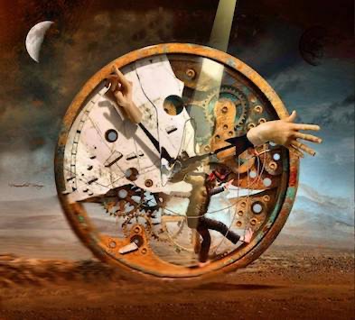 ¿Cuándo empieza el presente a ser pasado?  
¿En qué momento se hace presente el porvenir?  
¿Cuál es el origen de lo que no tiene fin (y viceverso)?  
¿Por qué la eternidad cabe en un suspiro?  
¿Y la esperanza, cuando piensa la esperanza 
en no ser vana?