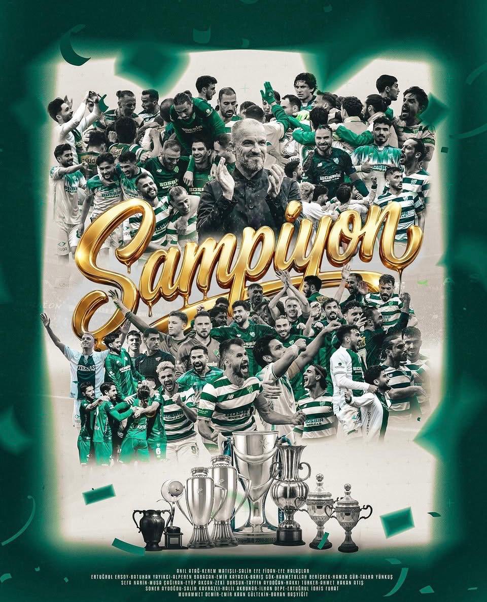 Ligin bitimine bir hafta kala ; şampiyonluğunu  ilan eden  Bursaspor ‘umuzun kıymetli futbolcularını,teknik heyetini ,başkan ve yöneticilerini kutluyor, başarılarının üst ligte devamını diliyorum.

#Bursaspor #Şampiyon
#TebriklerBursaspor
#TeşekkürlerBursaspor