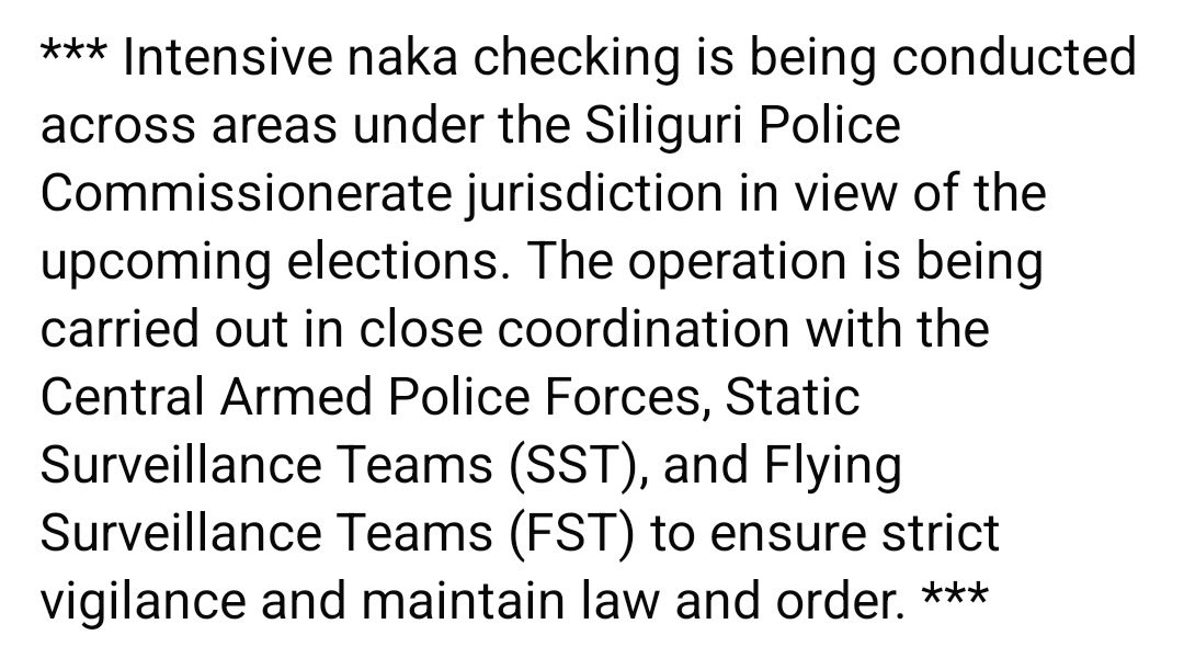SiliguriPolice's tweet photo. #SafeElection
#assembly_election_2026
#Siliguripolicecommissionerate
#Siligurimetropolitanpolice
#westbengalpolice
#wbp https://t.co/40Kbn9IOa3