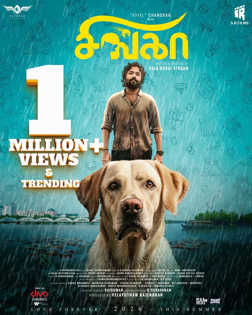PromoteCinema's tweet photo. 1 Million+ views and counting — #Singha teaser roaring strong 🔥📈
https://t.co/0Hea6rb9BM
Presented by :
@srfilmsrelease @Ruthramcinemas
@moulistic #SijaRoseGeorge @sduraisingam2 @ManojChinnaswa1 @anthonydaasan @its_mebobs @ProRekha @digitallypower
#singhateaser @Munish_2025 https://t.co/dEuX4K68vO