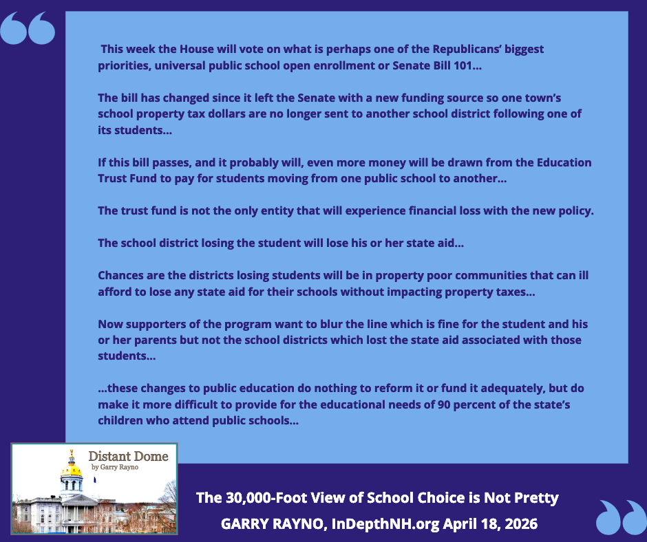 WolfeTuft4Dems's tweet image. DISTANT DOME: "The 30,000-Foot View of School Choice is Not Pretty"   Read the full op-ed: bit.ly/3QznlLT
#nhpolitics #OpenEnrollment #publiceducationmatters #propertytaxes #StateAid #specialeducation