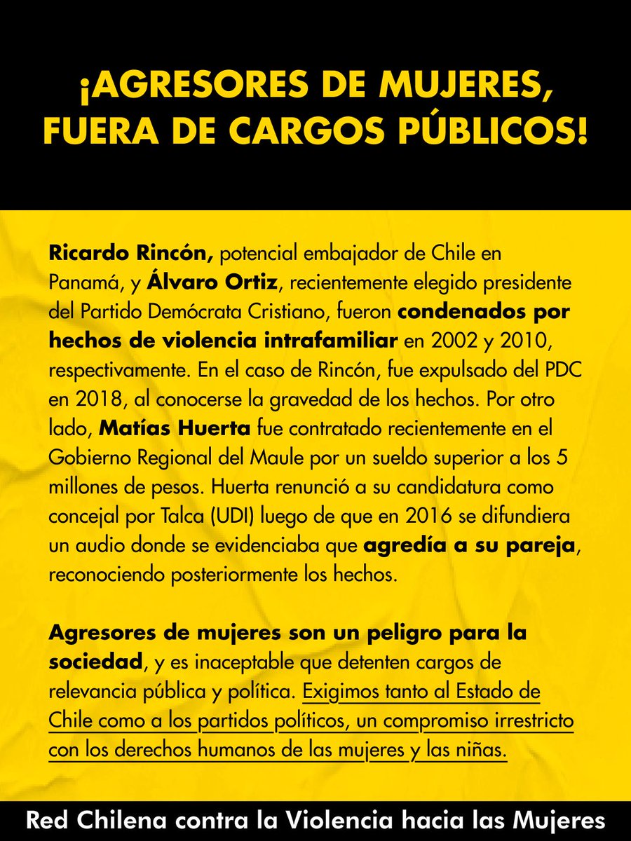 Red Chilena contra la Violencia hacia las Mujeres tweet media