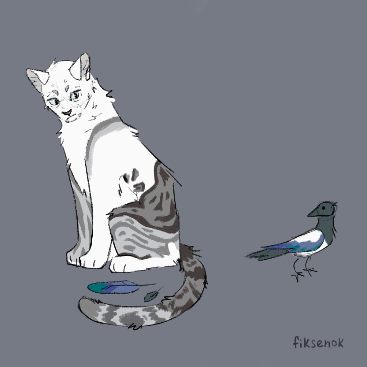 fiksen0k's tweet image. attack on artfight
—
#ArtistOnTwitter #DigitalArtist #warriorcatsart #warriors #warriorcats #digitalartwork #digitalart #digitaldrawing #drawing #artwork #art #illustration #digitalillustration #catdrawing #cat #character #originalcharacter #artfight