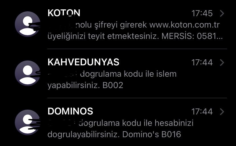 Bu iş artık çok can sıkıcı bir hal almaya başladı ? Kim ve nasıl benim numaramı böyle kullanmaya çalışıyor? Daha önce de Tinder (hayatımda hiç kullanmadım) kayıt olmaya çalışmıştı şimdi de farklı işletmeleri deniyor. Numara değiştirme vakti gelmiş…