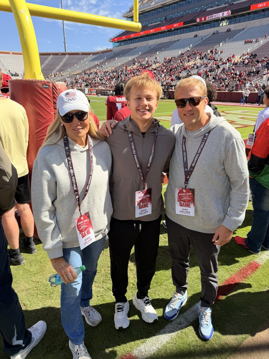 DrakeCoellner's tweet image. Had a great time at Oklahoma this weekend!! Can’t wait to be back!!! @COACHSTACE_ @coach_bhall @CoachVenables @SWiltfong_ @adamgorney @TomLoy247 @LemmingReport @NapLegend @sds_shackelford @RandyMFisher @JimNagyOU