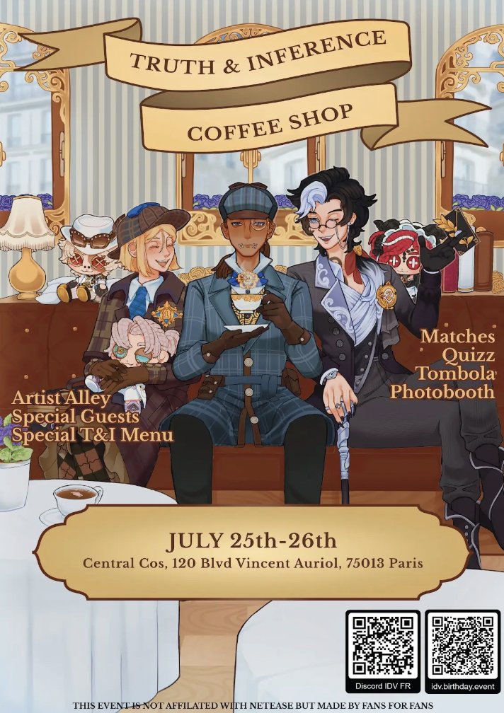 Billacookie's tweet photo. Those of you in paris this summer something fun is being cooked up! 
I wonder how many of you I may potential see. It has been over a year since I saw some of the European IDV fans :P https://t.co/yfYQ8msZLs