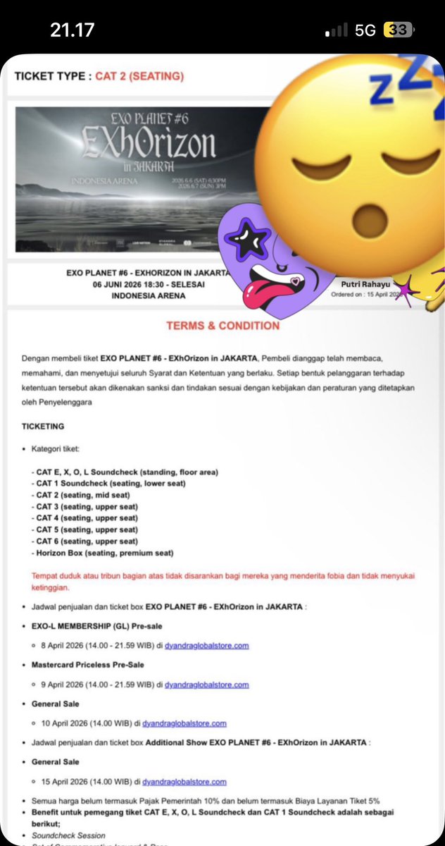 Nihh guys kalo ada ngasih proof atas nama putri rahayu tiati yaa

Trus dia ngasih norek BCA 3630199238 dengan nama yg sama

WTS WTB EXO in Jakarta