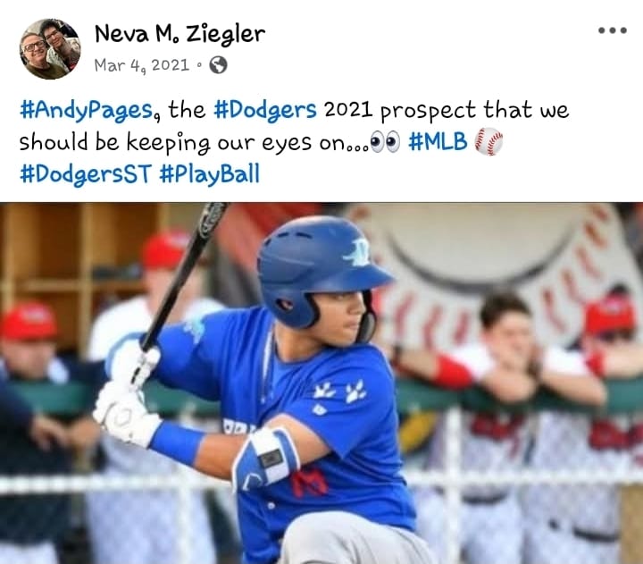Otalia69's tweet image. I've been saying, since back in 2021, when #AndyPages was a #Dodgers prospect in #DodgersST...⚾️ @Dodgers