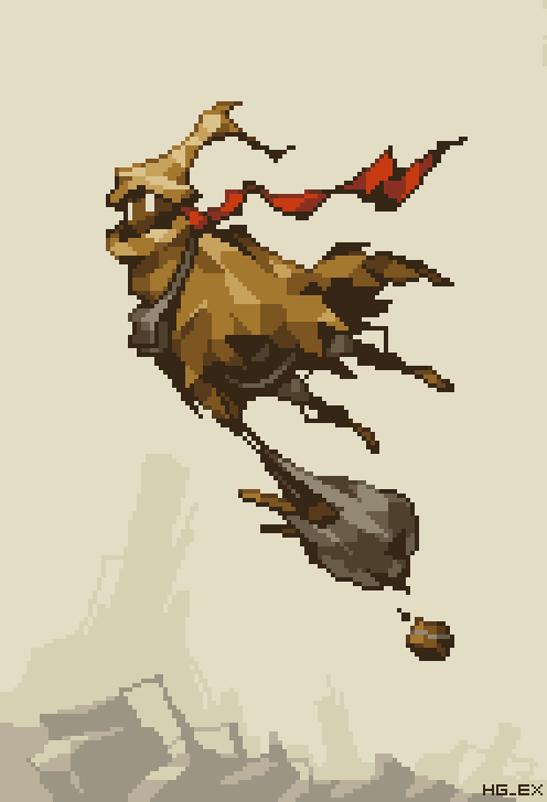 HG_EX's tweet image. #これを見たやつは飛んでる画像をあげろ  #pixelart