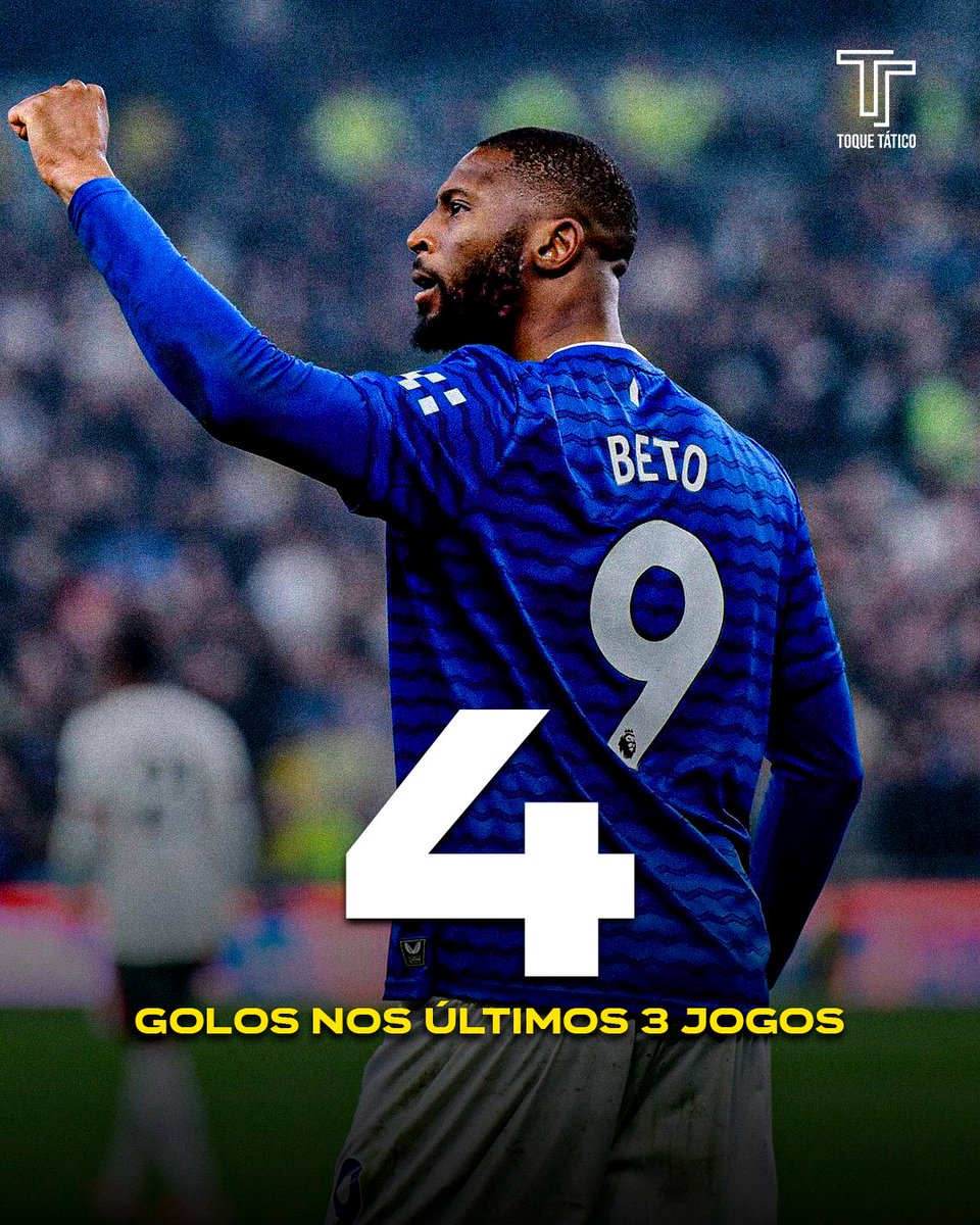 🇵🇹 Beto marca no Merseyside Derby e dá continuidade a uma bela forma! 🔵🔥

O avançado bissau-guineense leva 4 golos e 1 assistência nos últimos 3 jogos na Premier League. Bisou frente ao Chelsea, e apontou um golo ao Brentford e Liverpool.