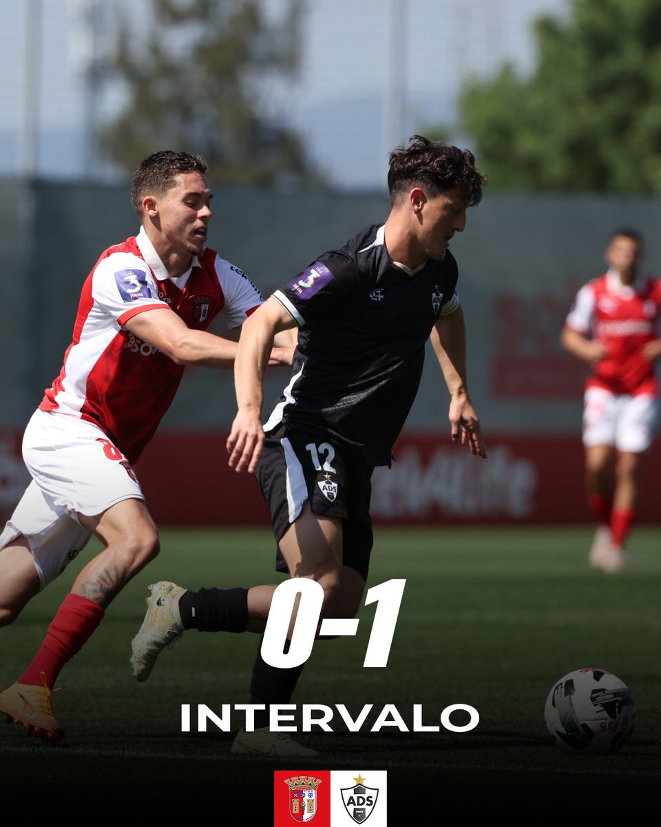 ADSanjoanense's tweet image. Intervalo em Braga ⏸️ com vantagem alvinegra 👊

#ADS #ADSFutebol #PuroFutebol