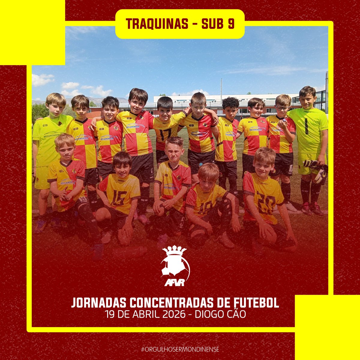 🏆 JORNADAS CONCENTRADAS DE FUTEBOL - TRAQUINAS - SUB 9
.
🏠 Diogo Cão
.
#desde1924
#orgulhosermondinense