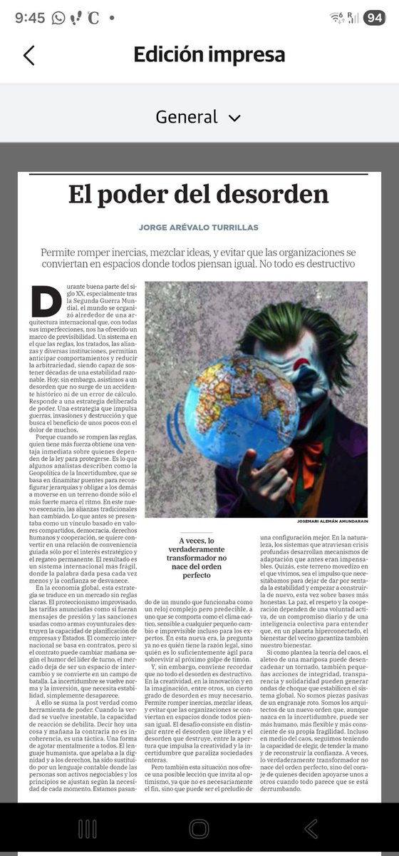 jarevalo_FP's tweet photo. Cuando el desorden se convierte en estrategia... https://t.co/8UEeYybHnm