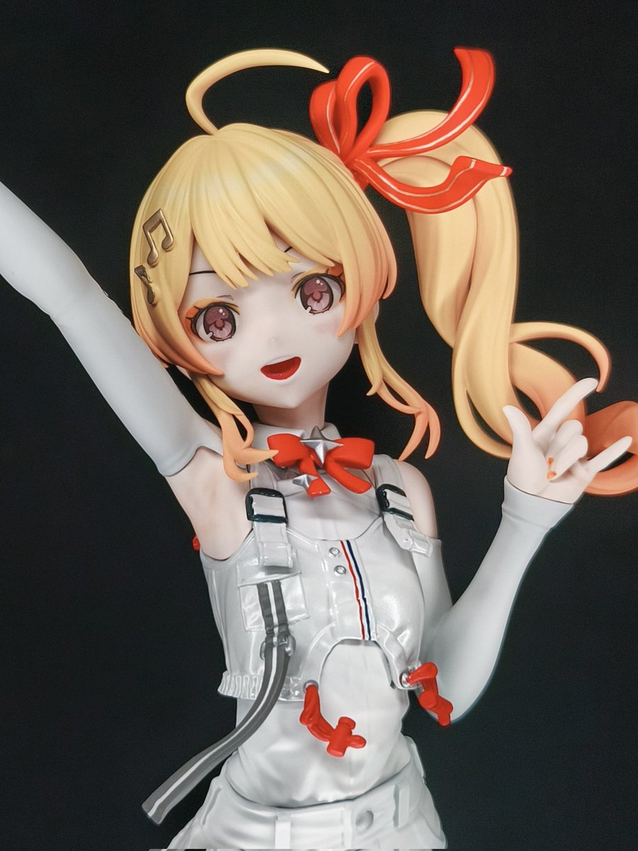 原型制作:ボブズキ様(<a href="/Bobzuki_sculpt/">ボブズキ WFお疲れ様でした</a> )

音乃瀬 奏　ReGLOSS衣装 ver.　
完成！

奏ちゃんお誕生日おめでとうございます！
生誕祭、それも月曜日になんとか間に合いました！
サイドテールは私の癖の一つです。

#Artnose #音乃瀬奏生誕祭2026
#ガレージキット
↓全体、その他写真はリプに続きます。