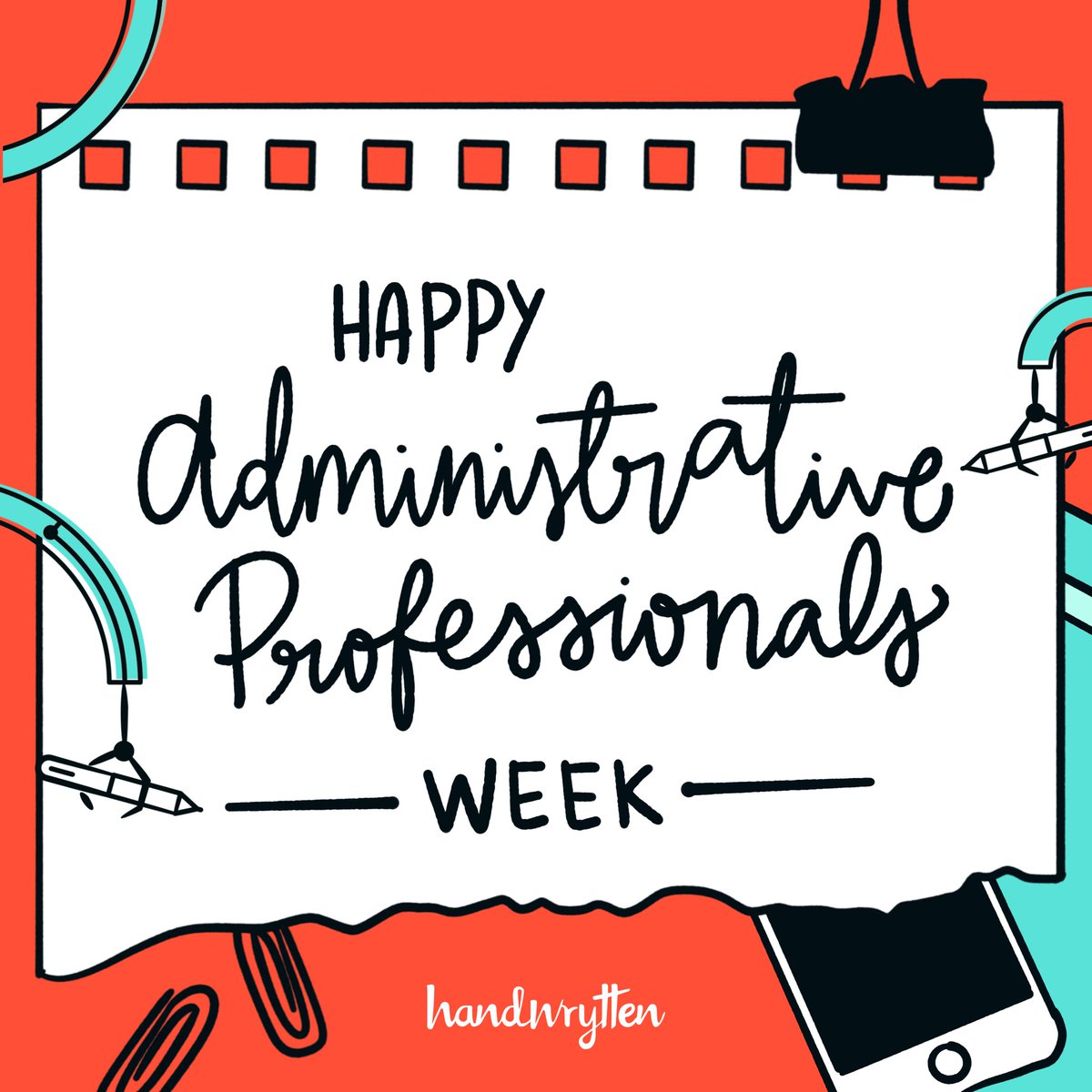 Handwrytten's tweet image. Reminder: Admin Professionals Week is here! 👀 Show your appreciation with a handwritten card + gift card. Easy for you, meaningful for them. #AdminProfessionalsWeek #Handwrytten #EmployeeGifts #ThankYouNote #CorporateGifting #OfficeAppreciation