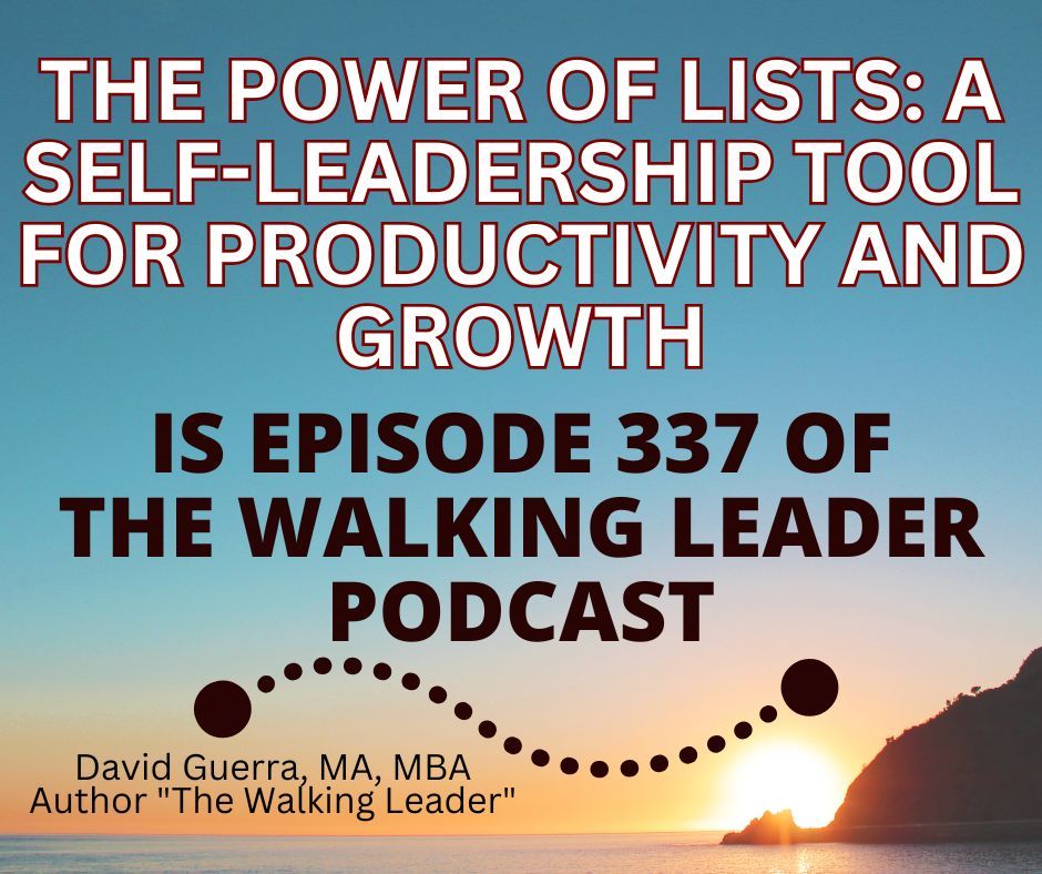 DaveGuerra's tweet image. Your to-do list shouldn’t stress you out—it should guide you.

In Episode 337, learn how to use lists to lead yourself better.

🎧 Start listening: daveguerra.com/wlpodcast/walk…

#Leadership #Productivity #SelfLeadership #List #TimeManagement #Focus