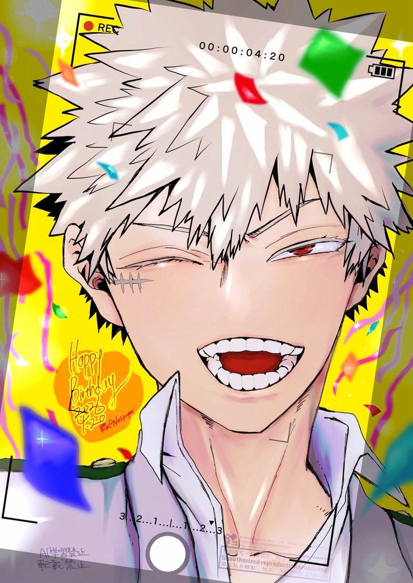 「Happy Birthday #爆豪勝己生誕祭2026 #爆豪勝己誕生祭2026」|細(こま):原稿(完23/進4/ネ5/白8)のイラスト