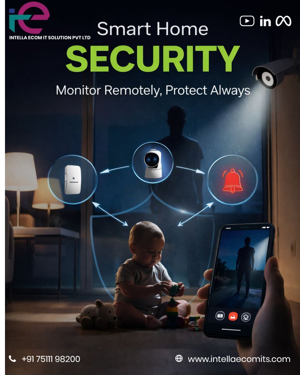 IntellaEcom's tweet image. Protect your home with smart security automation including sensors, cameras, and alerts. Monitor and control your home security anytime from your smartphone.

Visit : intellaecomits.com/smart-home-sys…

 #SecurityAutomation #SafeHome #SmartHomeTech #TopHomeAutomationCompanyInKerala